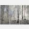 Designart - Dark Morning in Forest Panorama - Landscape Canvas Art Print